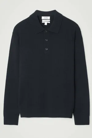 COS PURE CASHMERE POLO SHIRT