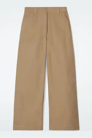 COS WIDE-LEG CANVAS UTILITY TROUSERS