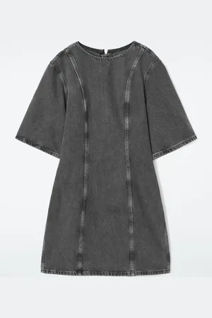 COS PANELLED DENIM MINI DRESS