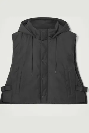 COS BUCKLED-SIDE PADDED HOODED GILET