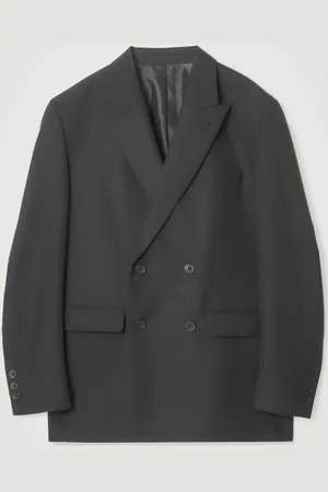 COS RELAXED DOUBLE-BREASTED WOOL BLAZER