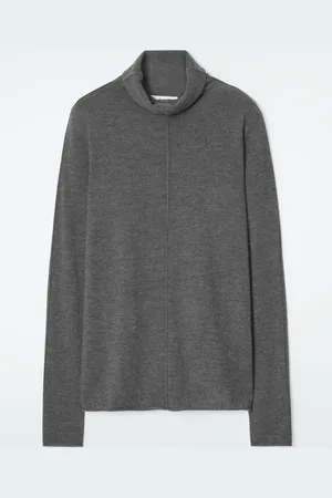 COS PURE CASHMERE ROLLNECK TOP