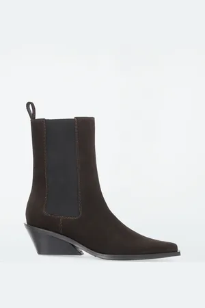 COS LEATHER COWBOY CHELSEA BOOTS