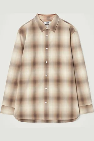 COS RELAXED CHECKED COTTON SHIRT