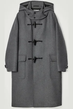 COS HOODED WOOL DUFFLE COAT