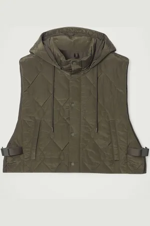 COS QUILTED HOODED HYBRID GILET