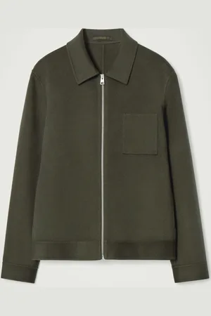 COS DOUBLE-FACED WOOL HARRINGTON JACKET