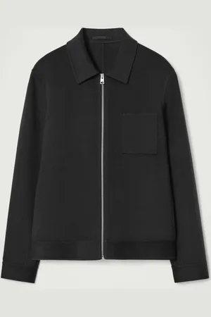COS DOUBLE-FACED WOOL HARRINGTON JACKET