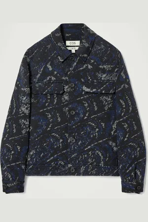 COS RELAXED WOOL-BLEND JACQUARD OVERSHIRT