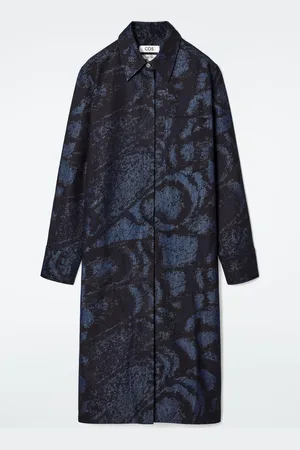 COS JACQUARD DENIM SHIRT DRESS