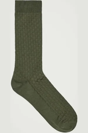 COS WOVEN-CHECK TAILORING SOCKS