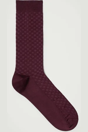 COS WOVEN-CHECK TAILORING SOCKS