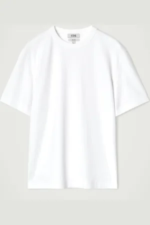 COS INTERLOCK COTTON CREW-NECK T-SHIRT