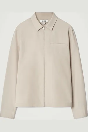COS ZIPPED TWILL SHIRT