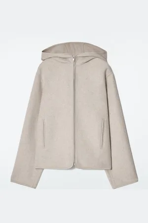 COS HOODED DOUBLE-FACED WOOL JACKET
