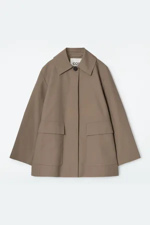 COS COLLARED COTTON CAR JACKET