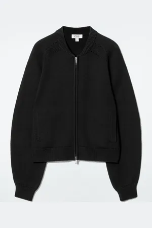 COS POINTELLE-KNIT WOOL JACKET