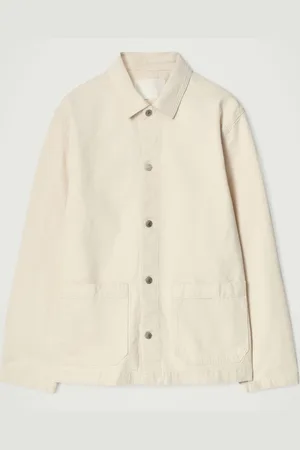 COS RELAXED CHAINSTITCHED DENIM OVERSHIRT