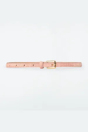 COS SKINNY PONY-HAIR BELT
