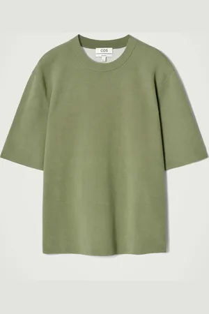 COS RELAXED DOUBLE-FACED KNIT T-SHIRT