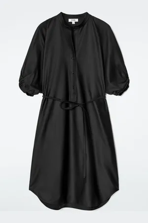 COS BELTED MIDI SHIRT DRESS