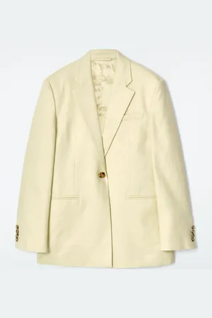 COS LONGLINE LINEN BLAZER