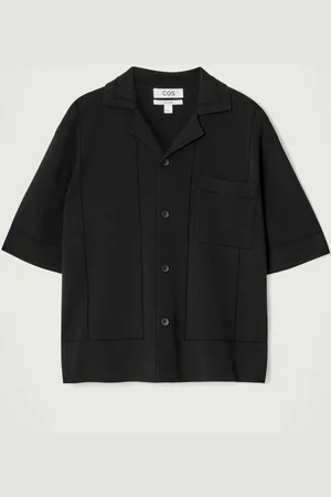 COS POINTELLE-KNIT COTTON SHIRT