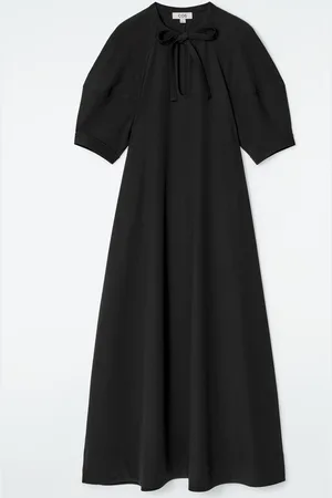 COS Vestido Midi Con Detalle De Lazo