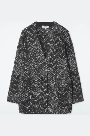 COS Cárdigan Oversize De Mezcla De Mohair En Espiga