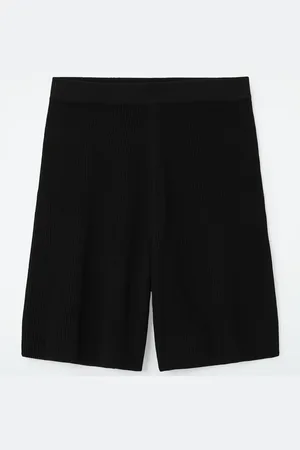 COS Pantalón Corto Estilo Bermuda De Punto De Canalé
