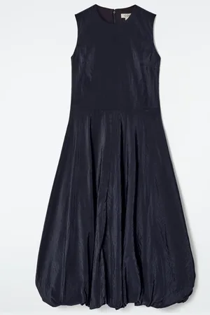 COS Vestido Midi Globo Sin Mangas