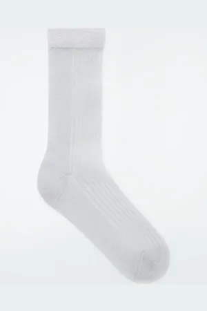 COS Calcetines De Canalé Con Transparencias