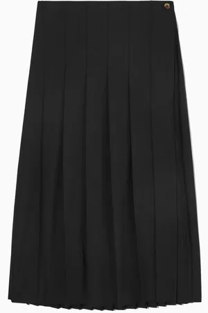 COS Pleated Woolblend Midi Skirt