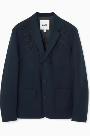 COS Blazer Con Bordado De Flores