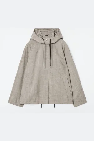 COS Chaqueta Funcional De Lana Con Capucha