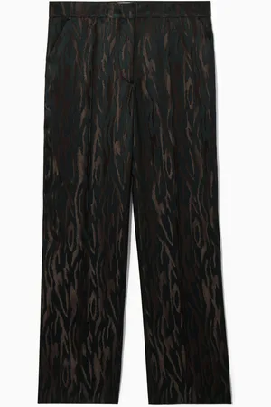 COS Pantalón Perneras Rectas Jacquard Cebra Regular