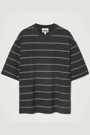 COS Camiseta Punto De Cáñamo A Rayas Relaxed Fit