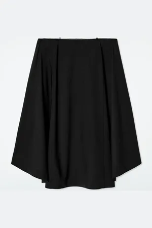COS Falda De Lana Transparente Deconstruida