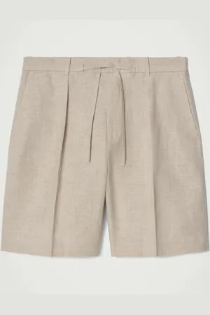 COS Pantalón Corto De Lino Con Ajuste De Cordón in