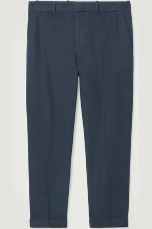 COS Pantalón Pitillo De Sarga Con Vuelta