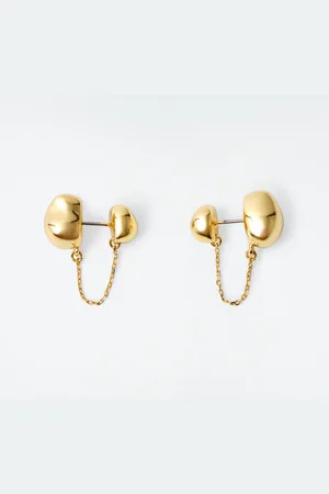 COS Pendientes Redondeados Con Cadena