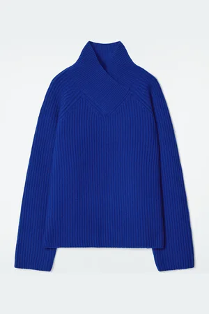 COS Jersey De Lana Merino Con Cuello Cruzado