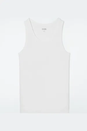 COS Camiseta De Tirantes De Canalé