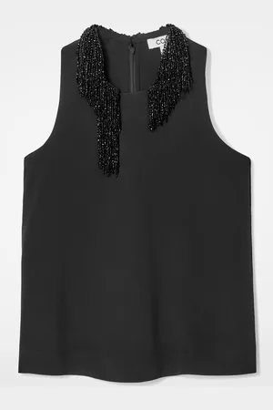 COS Top Con Cuello Racer Adornado