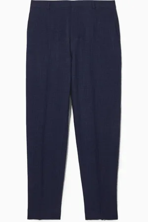 COS Tapered Texturedseersucker Trousers in