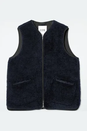 COS Chaleco Oversize De Borreguito Sintético