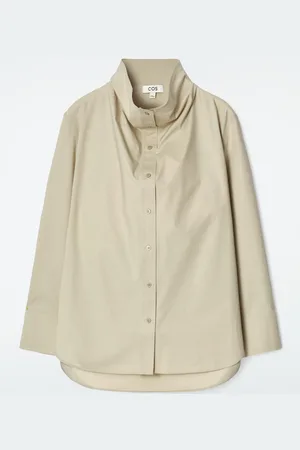 COS Camisa Cuello De Embudo Relaxed Fit