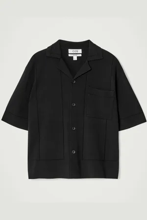 COS Camisa De Algodón De Punto Pointelle
