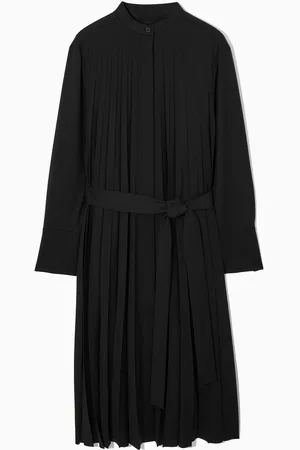 COS Vestido Camisero Plisado En Mezcla De Lana