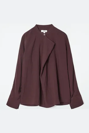 COS Blusa Con Panel Drapeado